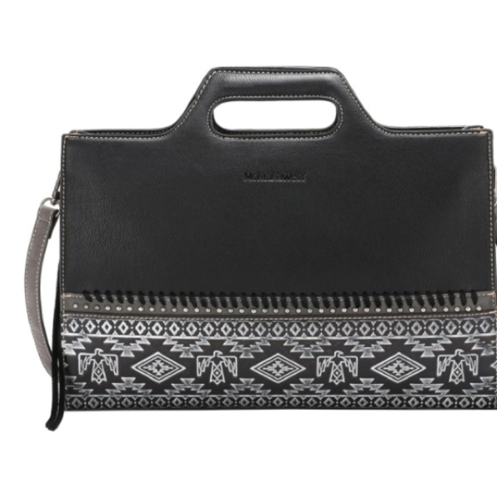 Montana West WEAPON Carry Concealed Studded Laptop Case NWT